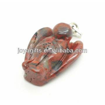 AAA Grade natural red stone angel pendant for necklace